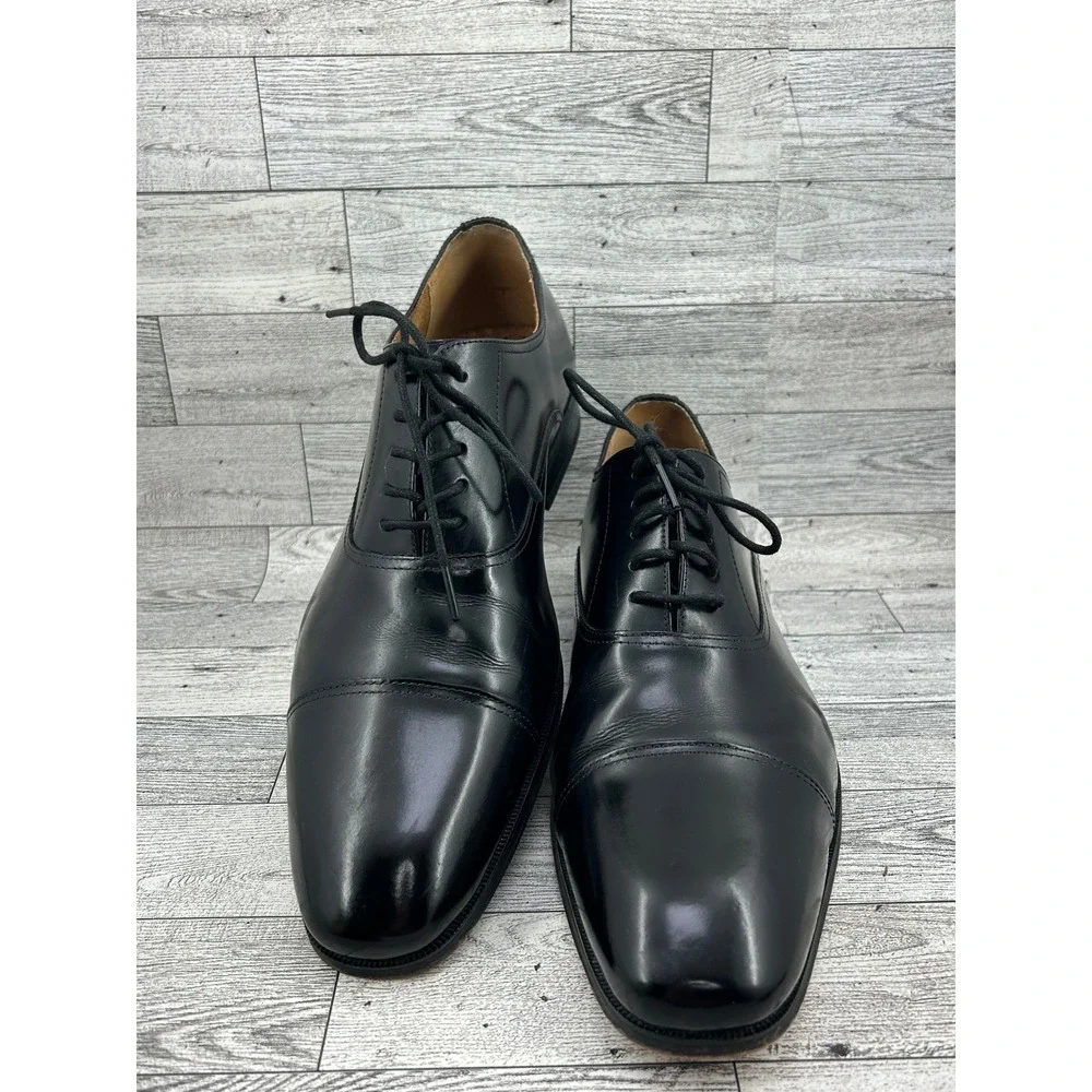 Florsheim Men Black Leather Cap‎ Toe Oxford Dress Shoes 11339-001 Size 9D